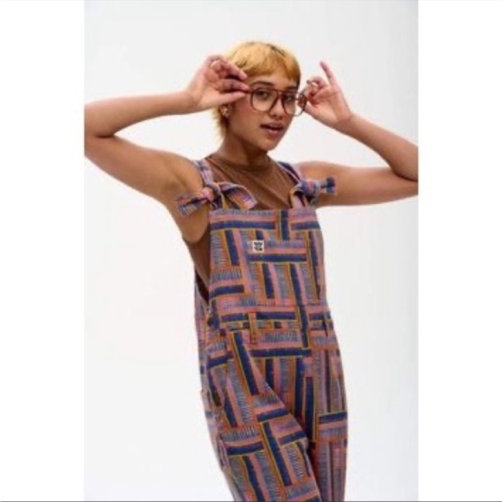 Lucy & Yak L.E. Easton Dungaree Ringo print organic cotton